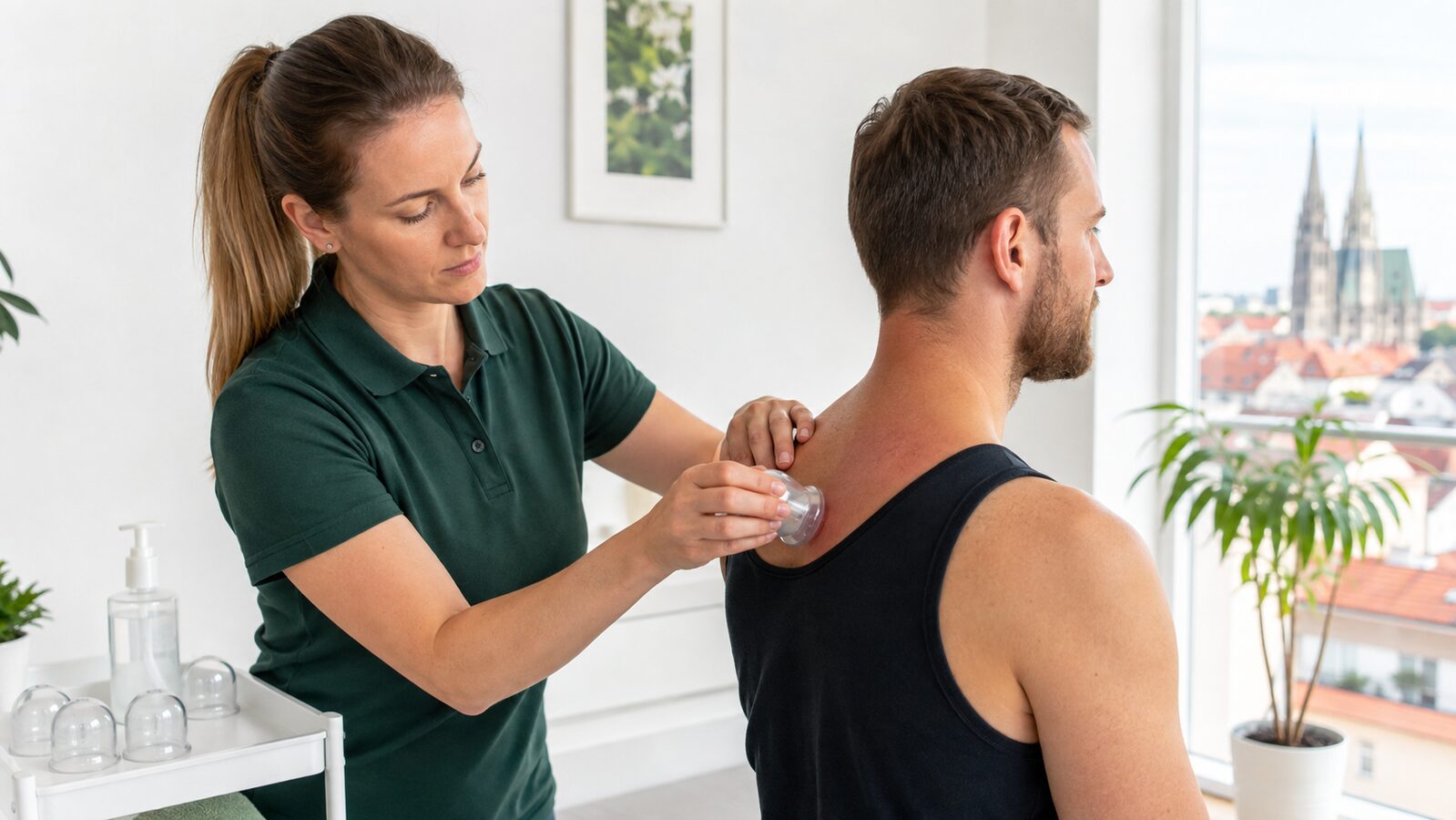 Klizna dry cupping terapija za napetost vrata i ramena u Zagrebu